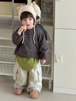 【73-110】パーカー 長袖 シンプル プリント 男の子 - 画像 (4)