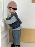 【73-110】ベスト Tシャツ 長袖 プリント 男の子 - 画像 (5)