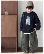 【90-160】トレーナー 男の子 カートゥーンプリント 裏起毛 あったか - 画像 (19)
