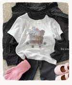 【90-150】長袖Ｔシャツ 女の子 レイヤード カートゥーン カジュアル - 画像 (8)