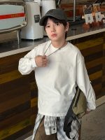 【100-170】長袖Tシャツ 男の子 コットン ストリート カジュアル - 画像 (5)