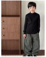 【90-160】ニットトップス 男の子 リブ編み 韓国風 あったか インナー - 画像 (34)