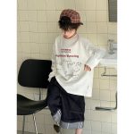 【100-160】長袖Tシャツ 男の子 カジュアル 英字プリント - 画像 (7)