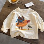 【90-140】長袖Tシャツ キッズ プリント トレンド 韓国風 - 画像 (9)