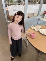 【100-170】トップス 女の子 無地 フリル 6色選べる - 画像 (4)