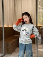 【100-170】トレーナー 女の子 アップリケ カートゥーン ゆったり - 画像 (3)