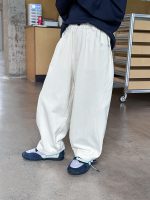 【90-170】パンツ キッズ 男女兼用 コットン ゆったりシルエット
