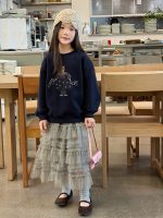 【100-170】トレーナーorスカート女の子 プリント カジュアル - 画像 (4)