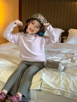 【90-140】パーカーorフレアパンツ 女の子 英字プリント レイヤード風 - 画像 (15)