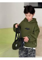 【90-150】パーカー 男の子 英字プリント 韓国風 ストリート カジュアル - 画像 (9)