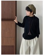 【90-160】長袖インナー 男の子 無地 モックネック ベーシック - 画像 (16)