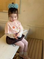 【80-130】長袖Tシャツorスカート 女の子 おしゃれ レイヤード風 - 画像 (7)