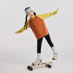 【100-170】長袖Tシャツ 女の子 ラグラン 切り替え レトロ - 画像 (8)