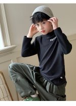 【100-160】長袖トップス 男の子 英字刺繍 モックネック 着回しやすい - 画像 (19)