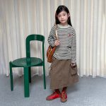 【100-170】長袖Tシャツ 女の子 ボーダー柄 刺繍 かわいい - 画像 (6)