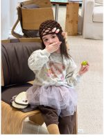 【80-140】トレーナーor8分丈パンツ 女の子 コーデュロイ 花柄 くまモチーフ - 画像 (15)
