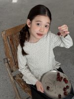 【100-170】トップス 女の子 フリル 花柄 シンプル - 画像 (2)