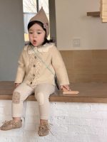 【73-110】カーディガン トップス レギンス ニット 折り襟 女の子 - 画像 (5)