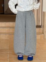 【100-170】パンツ 女の子 切り替え 無地 韓国風 - 画像 (4)