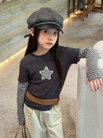 【100-170】長袖Ｔシャツ 女の子 レイヤード アップリケ おしゃれ - 画像 (4)