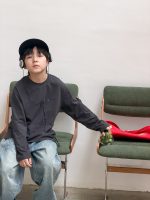 【100-170】長袖Tシャツ 男の子 コットン 英字プリント ゆったり - 画像 (15)
