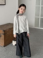 【100-170】トップス 女の子 フリル 花柄 シンプル - 画像 (6)