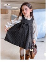 【80-140】ワンピース インナー 女の子 チェック柄 リボン付き ガーリー - 画像 (11)