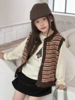 【100-170】ベスト 女の子 ニット トレンド 韓国風