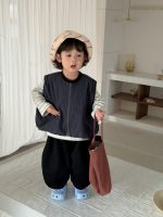 【73-110】ベスト Tシャツ ストライブ 配色 男の子