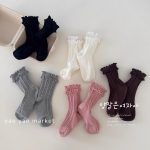 【GOODS】5足セット ソックス 無地 フリル スウィート - 画像 (2)