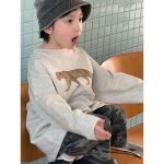 【100-160】長袖Tシャツ 男の子 ヒョウプリント ベーシック - 画像 (7)