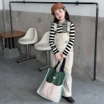 【100-170】トップスorパンツ 女の子 コーデュロイ カジュアル - 画像 (7)