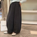 【100-170】パンツ 女の子 切り替え 無地 韓国風 - 画像 (8)