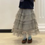 【100-170】トレーナーorスカート女の子 プリント カジュアル - 画像 (6)