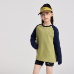 【100-170】長袖Tシャツ 女の子 ラグラン 切り替え レトロ - 画像 (10)