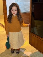 【90-140】フード付きニットorスカート 女の子 韓国風 ガーリー - 画像 (10)