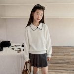【100-170】トップス 女の子 ニット 折り襟 かわいい - 画像 (7)