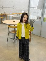 【100-170】カーディガン 女の子 ニット 無地 合わせやすい - 画像 (6)