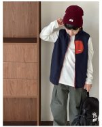 【90-160】ベストorアウター 男の子 韓国風 あったか カジュアル - 画像 (15)