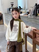 【100-170】トレーナー 女の子 アップリケ カートゥーン ゆったり - 画像 (4)