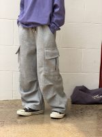 【100-170】スウェットパンツ 男の子 ゆったり 韓国風 ポケット付き ストレート - 画像 (4)