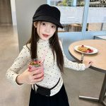 【100-170】インナーシャツ 女の子 ハーフタートルネック ストレッチで快適 - 画像 (9)