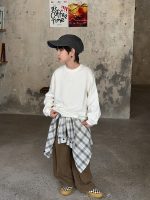 【100-170】長袖Tシャツ 男の子 コットン ストリート カジュアル - 画像 (8)