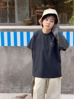 【100-170】長袖Tシャツ 男の子 ボーダー袖 レイヤード風 英字プリント - 画像 (11)