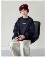 【90-160】トレーナー 男の子 英字プリント 裏起毛 合わせやすい - 画像 (12)