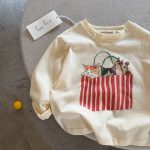 【90-140】長袖Tシャツ キッズ アニマル柄 プリント 合わせやすい - 画像 (7)