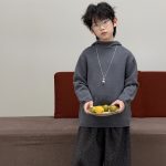 【90-160】セーター ズボン 無地 ニット フード付き ヒョウ柄 カジュアル 男の子 - 画像 (7)
