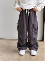 【100-170】スウェットパンツ 男の子 ゆったり 韓国風 ポケット付き ストレート - 画像 (15)