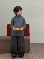 【90-160】セーター ズボン 無地 ニット フード付き ヒョウ柄 カジュアル 男の子 - 画像 (4)