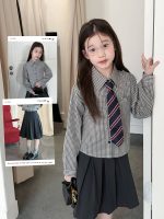 【100-170】シャツorスカート 女の子 チェック レトロ - 画像 (2)